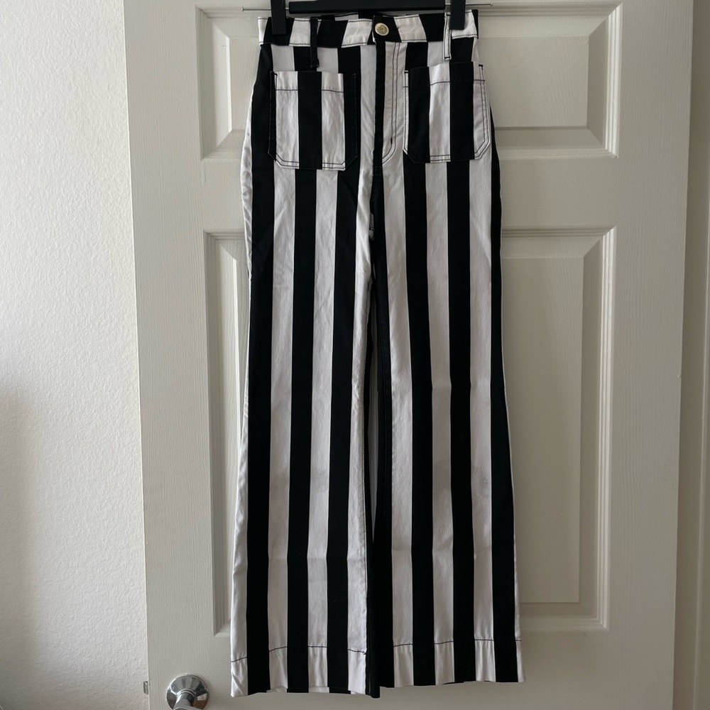 Show me your mumu high waisted striped pants